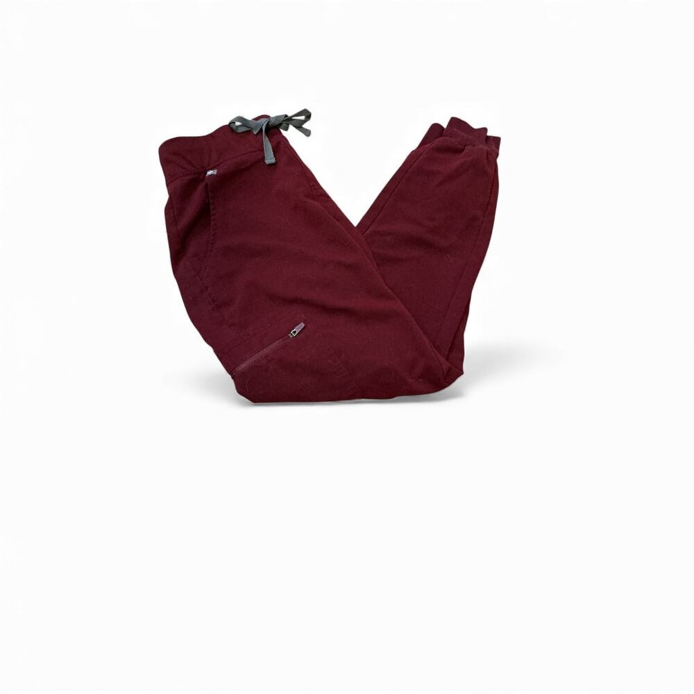 FIGS Burgundy Jogger Pants Women’s XS Scrub Bottoms Drawstring